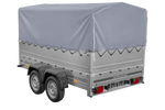 Remorque légère 264x150 UNITRAILER GARDEN 265/2 KIPP avec côtés BIS, châssis H-800 et bâche grise