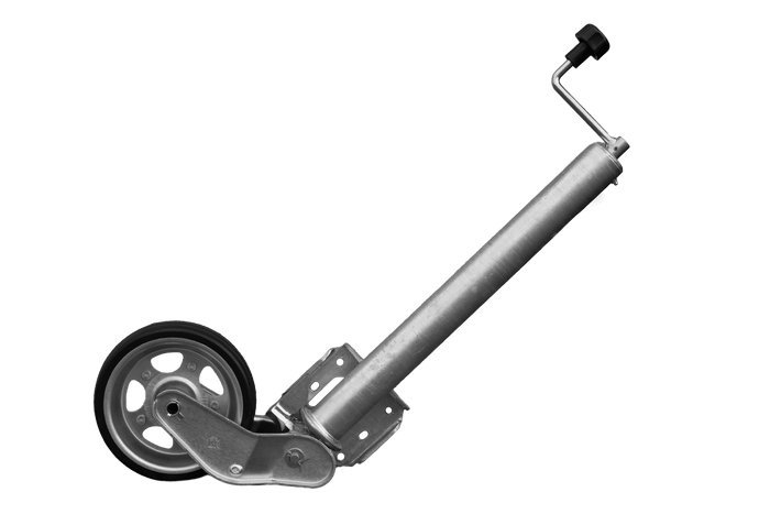 Roue jockey automatique UNITRAILER avec poignée, 500 kg, 60 mm, 660-904 mm