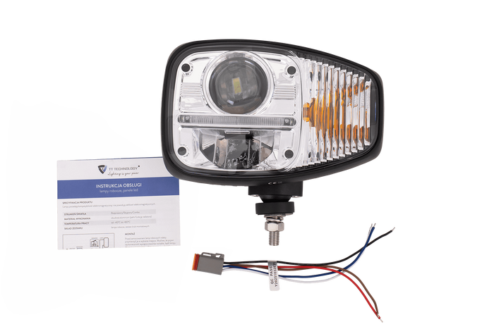 TT Technology TT.16611-L+TT.16611-P LED-koplampen met 3 functies, 23 LED's, 2350 lumen links en rechts, geschikt voor JCB/Cat/Manitou/Volvo/Terex