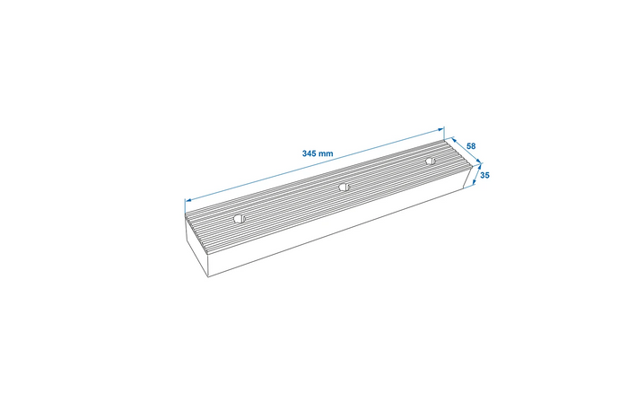 Butoir, patin en caoutchouc ProPlus 345486 pour remorque de bateau de 345 mm
