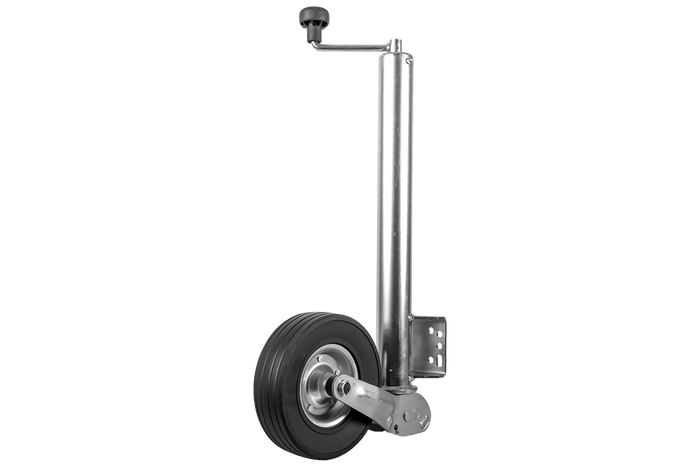 Roue de support, jockey automatique WINTERHOFF VK 60-BLH-255 SB avec poignée, 500 kg, 60 mm, 670-905 mm