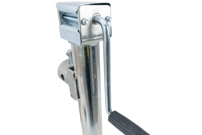 Support de manivelle extensible UNITRAILER TJ5002 pour remorque plateau 1300 kg, 560-940 mm