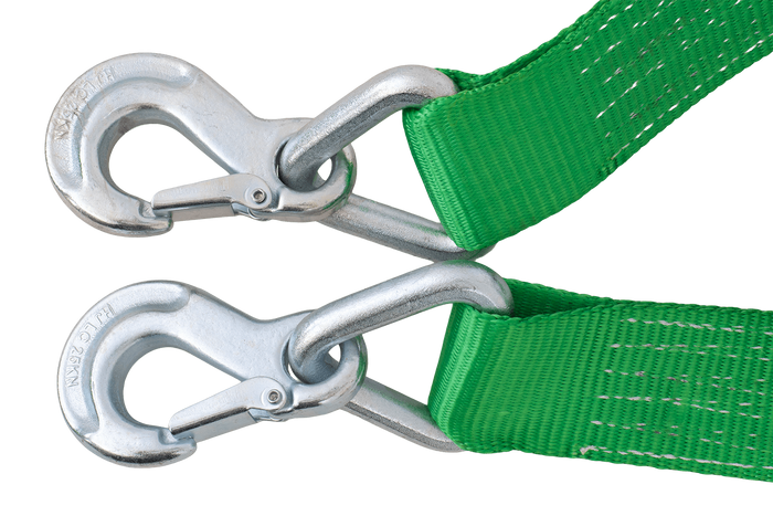 Corde; sangle de remorquage avec crochets Sangle de remorquage HILLS 5 m/60 mm/6 t verte