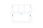 Grille de protection pour feu arrière de remorque ProPlus, cache feu arrière 228 x 105 x 80 mm