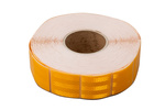 Reflecterende Contour Tape Geel met segmenten - 1 m.