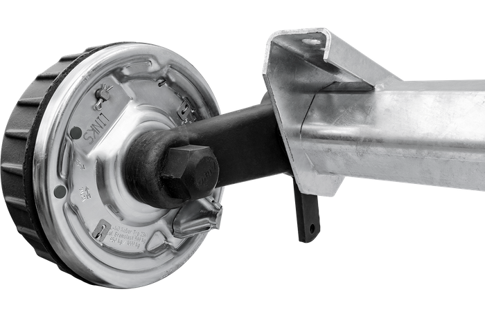 Essieu freiné AL-KO EURO pour remorque / dépanneuse 1800kg 1800mm 2300mm 5x112