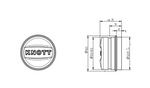 Cache-moyeu de 52,2 mm pour remorque KNOTT