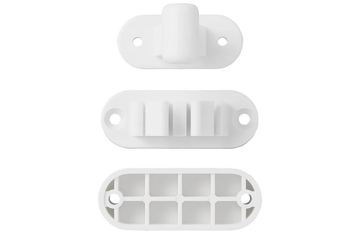Loquet, poigné de porte de caravane ou de camping-car ProPlus 362622V02, poignée blanche à ressort pour maintenir la porte