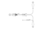 Faisceau électrique MANTES pour remorque de bateau, 4,4 m, prise 7 broches, 2 baïonnettes, 5 broches