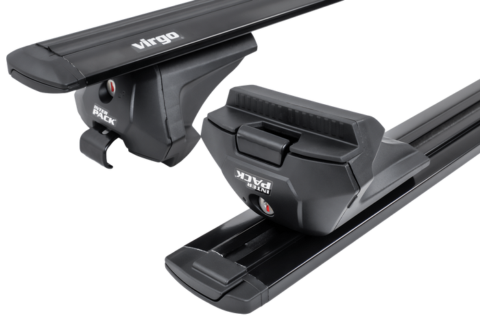 Barres, galerie de toit Inter Pack Virgo IR 110 (G2) avec rails intégrés (noir)