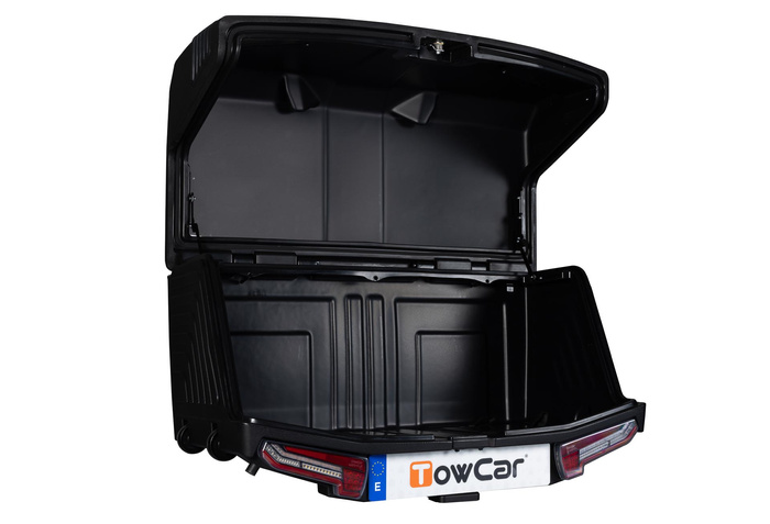 Towbox V3 zwarte LED-editie - bagagebox voor montage op de trekhaak