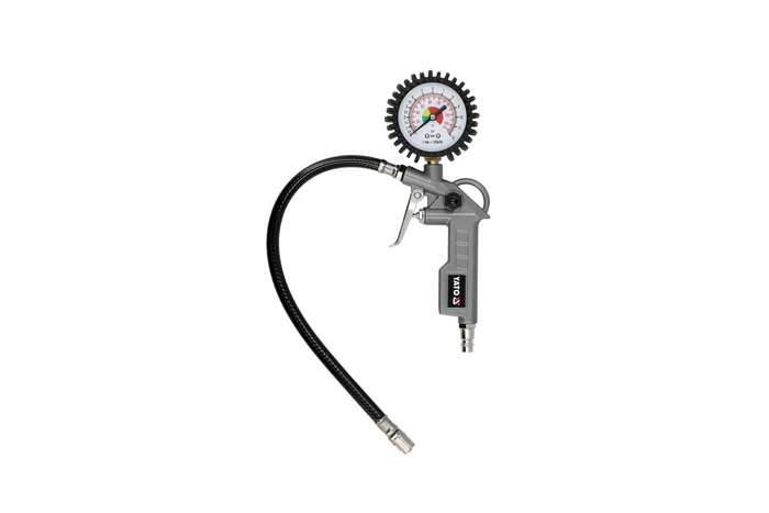 YATO YT-23780 pneumatische set voor het oppompen van banden, ballen en matrassen, 6-delig