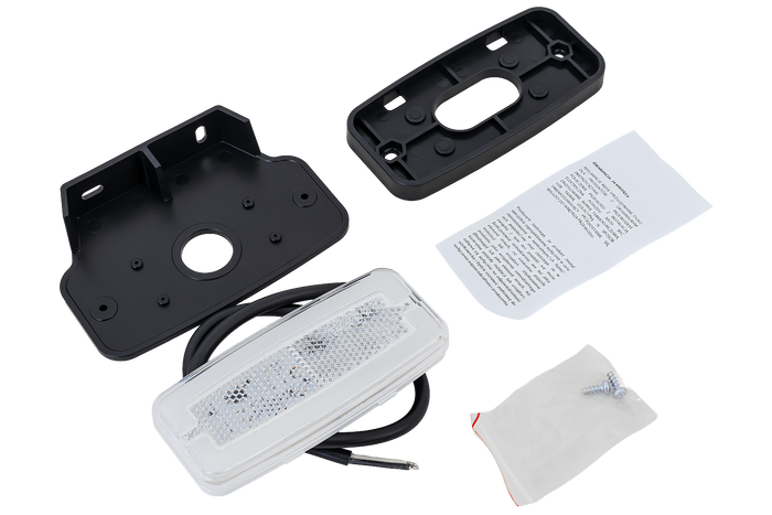 Feu de position, gabarit universel LED blanc HORPOL LD 2764 avec support