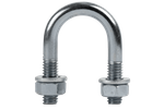 Collier/U-BOULON galvanisé type B avec écrous et rondelles M6 x 18 (3/8")