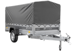 Remorque 264x125 UNITRAILER FORCE 264 KIPP avec châssis H-800 et bâche grise
