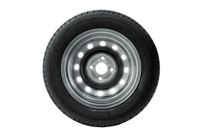 Set van twee wielen voor aanhangwagens UNITRAILER / TEMARED / NIEWIADÓW / NEPTUN / ZASŁAW LINGLONG BANDEN 155/70 R13 75N UNITRAILER VELGEN 4Jx13" 4x100 ET:30