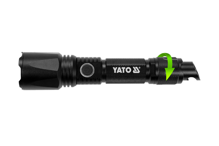 Lampe torche multifonction YATO YT-08559 LED 900 lm, batterie externe, ouvre-bouteille, marteau de secours