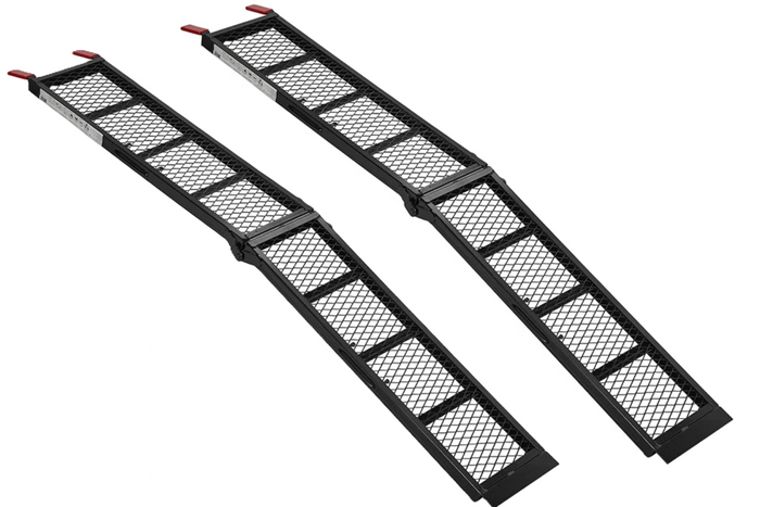 Rampes pliables ProPlus 390094 en acier pour remorques, 203 cm, 680 kg, lot de 2
