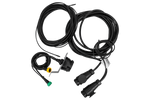 Faisceau électrique MANTES pour remorque de bateau, 9,57 m, prise 13 broches, baïonnettes 2 x 5 broches
