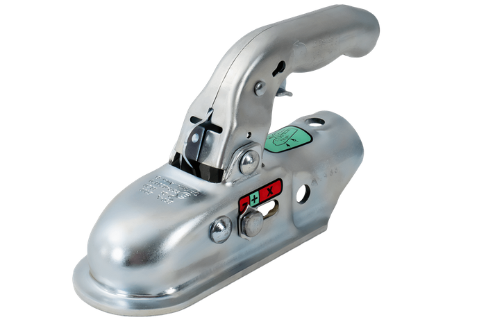 Attelage à boule KNOTT KK14-B pour remorque de 1400kg avec timon tubulaire de 45mm