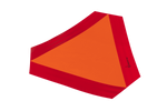 HERMON reflecterende sticker, langzaam rijdende gevarendriehoek, 300x120mm