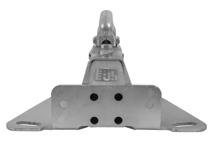 KNOTT KQ14-A+KZE7.5 kogelkoppeling voor een aanhanger van 750 kg met een V-vormige dissel.