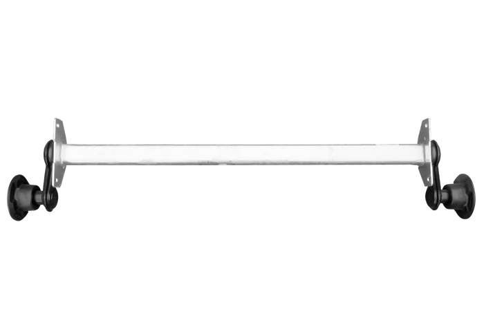 Essieu non freiné KNOTT VG7-L pour remorque de bateau 750 kg, 1094 mm, 1406 mm, 4x100