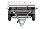 Remorque à un essieu sur ressorts 264x125 UNITRAILER GARDEN 264/R KIPP avec châssis H-800 et bâche grise