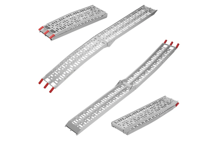 Rampes pliables ProPlus 390096 en aluminium pour remorques, 220 cm, 680 kg, lot de 2