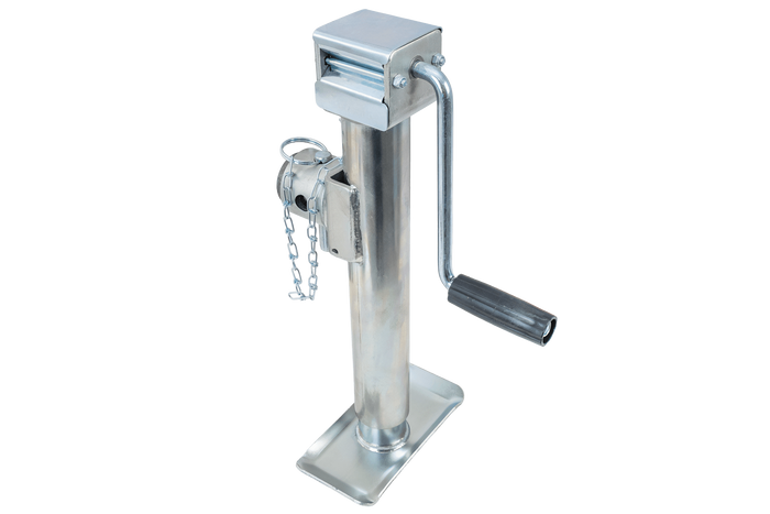 Support de manivelle extensible UNITRAILER TJ5001 pour remorque plateau 1300 kg 364-614 mm