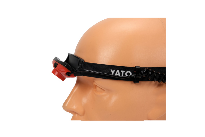 Lampe frontale LED YATO YT-08596, feu arrière, 500 lm