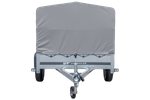 Remorque un essieu 230x125 UNITRAILER GARDEN 230 FD avec châssis,  arceau H-800 et bâche grise