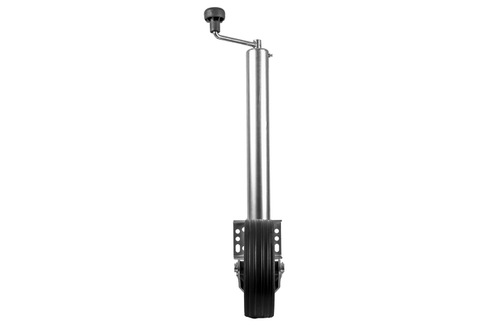 Roue de support, jockey automatique WINTERHOFF VK 60-BLH-255 SB avec poignée, 500 kg, 60 mm, 670-905 mm