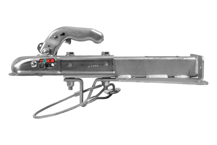Attelage à boule KNOTT KQ14-A+KZE7.5 pour remorque de 750 kg avec timon en V