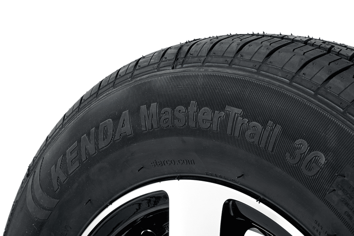 Versterkt wiel voor aanhangwagen KENDA BAND 165/80 R13C 96/94N ALU VELG STARCO gepolijst 5Jx13"H2 4X100 ET 30