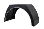 Dubbel spatbord voor aanhanger 15-16" DOMAR DK3120 platte wielkast 1000/510mm met witte velg