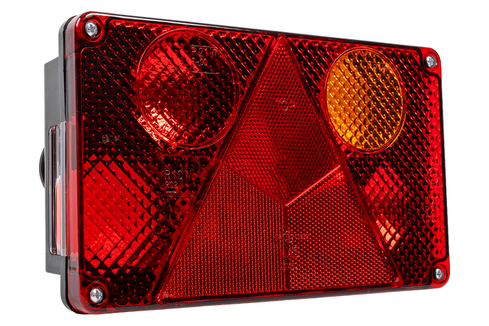 Achterlicht WAŚ W21P 6 functies rechts